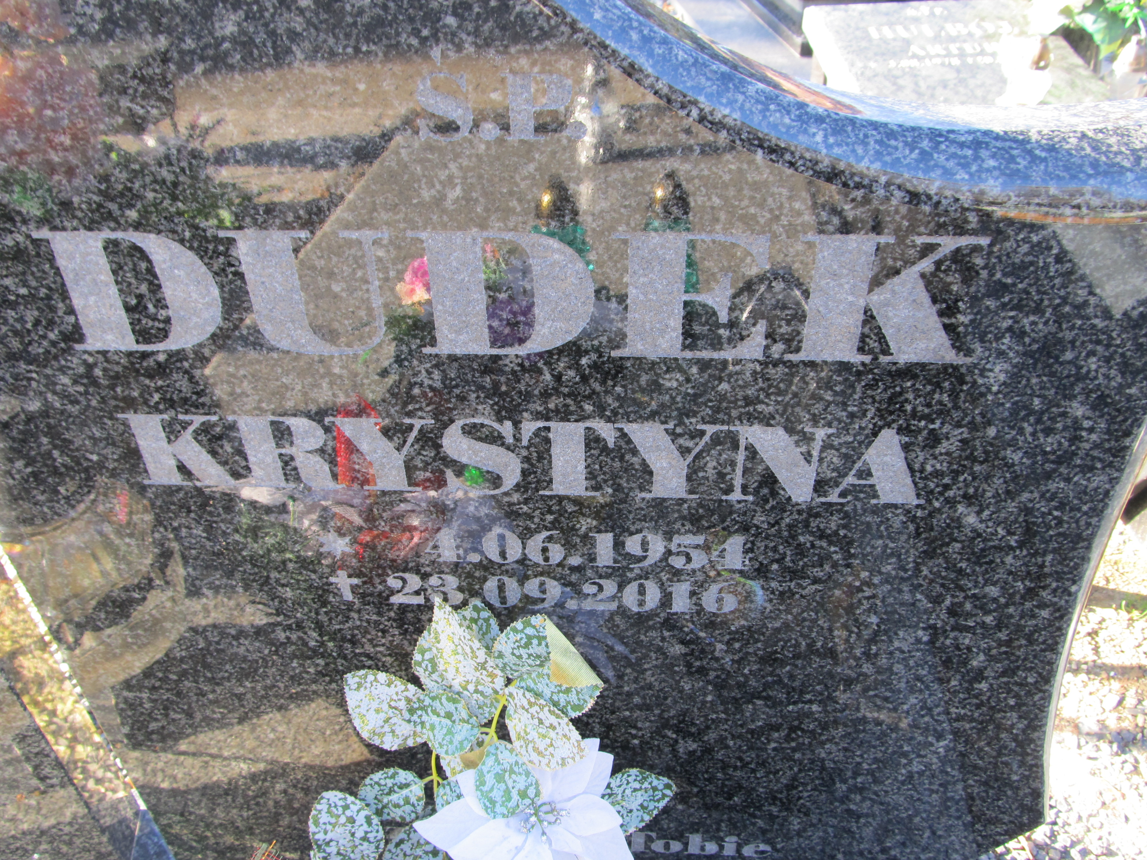 Krystyna Dudek 1954 Paczków - Grobonet - Wyszukiwarka osób pochowanych