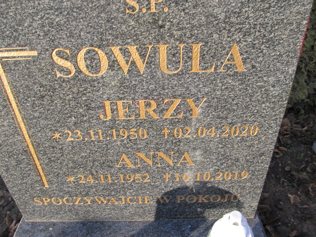 Jerzy Sowula 1950 Paczków - Grobonet - Wyszukiwarka osób pochowanych