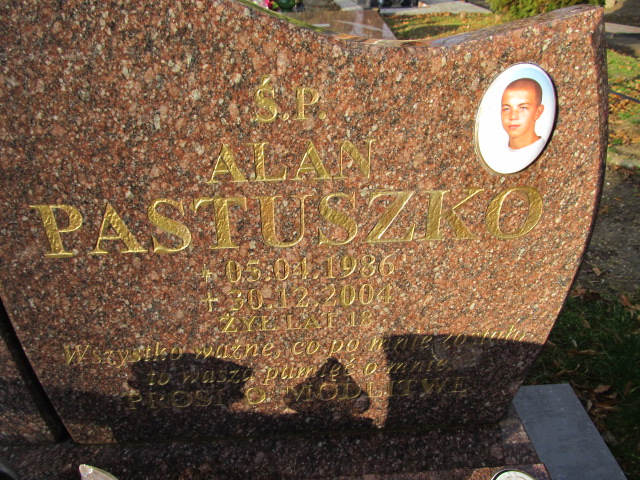 Alan Pastuszko 1986 Paczków - Grobonet - Wyszukiwarka osób pochowanych