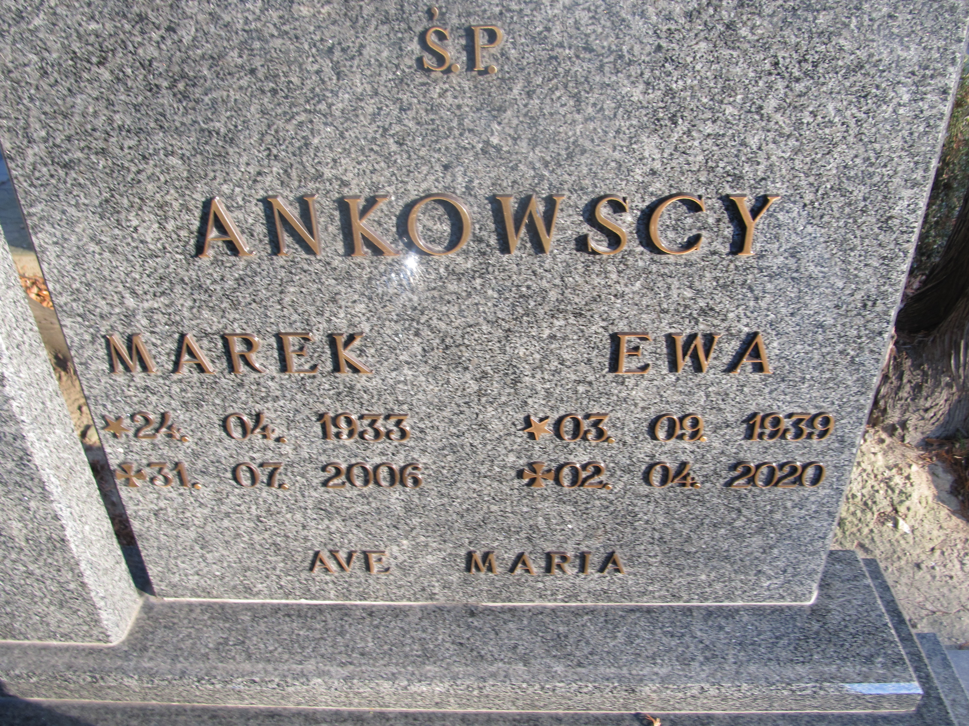 Ewa Ankowska 1939 Paczków - Grobonet - Wyszukiwarka osób pochowanych