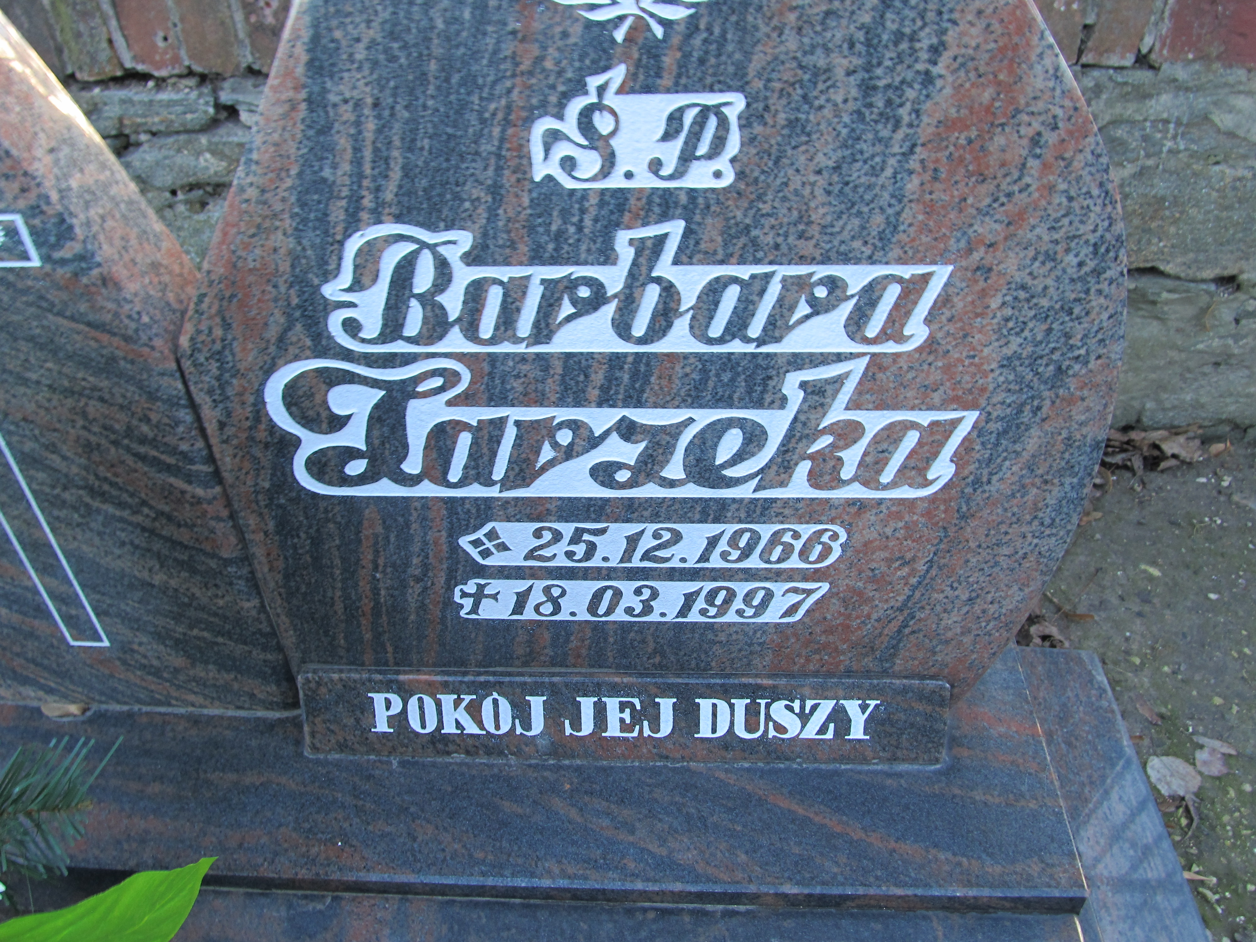 Barbara Zarzeka 1966 Paczków - Grobonet - Wyszukiwarka osób pochowanych